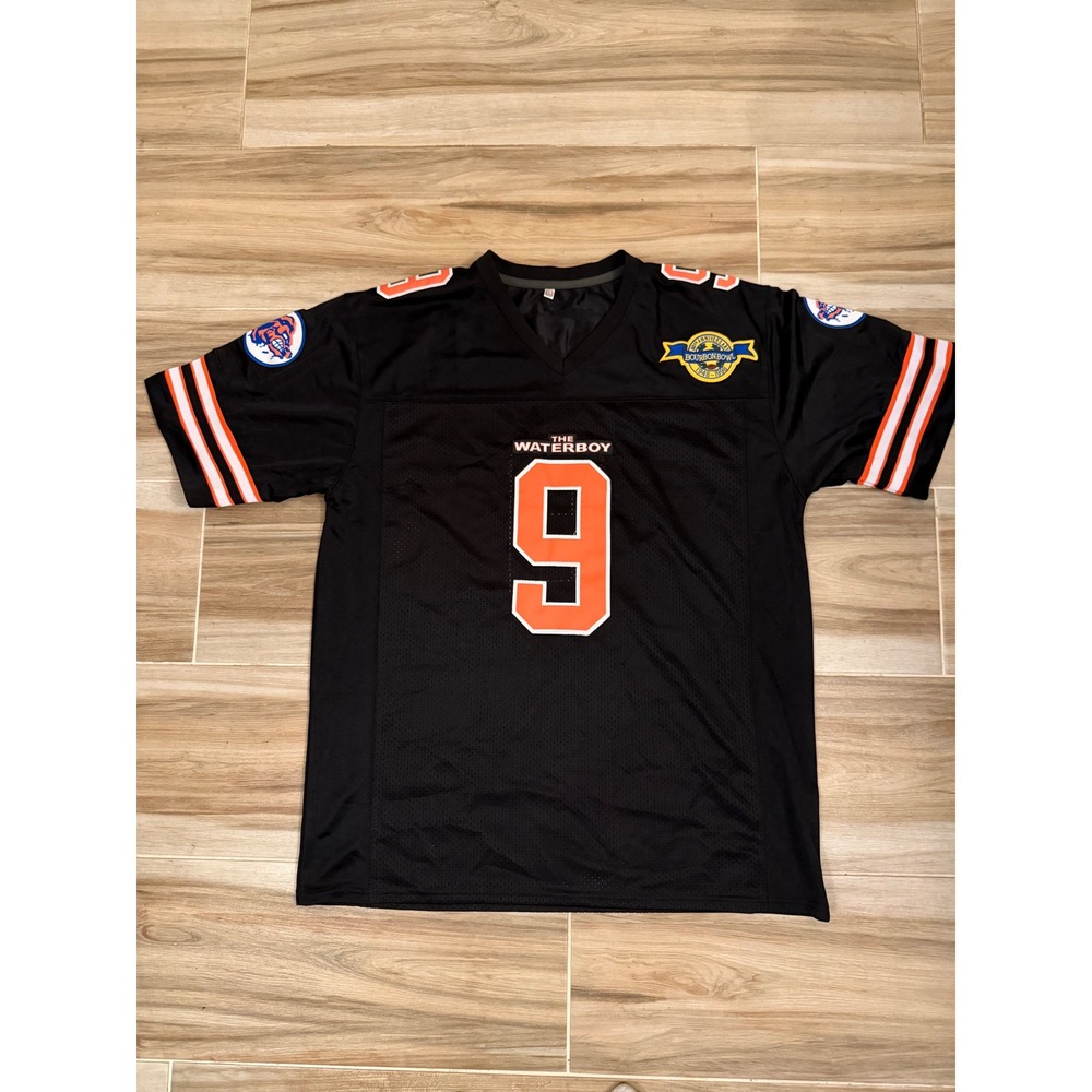 The Waterboy Bobby Boucher Jersey SCLSU Mud Dogs Bourbon Bowl Black XL